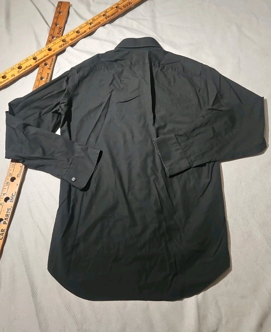 Uniqlo Shirt Mens Small Black Button Down Preppy … - image 9