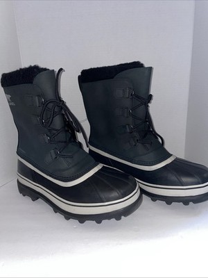 Sorel Caribou WP Waterproof Insulated Snow Men's Boots - Black, US Size 13