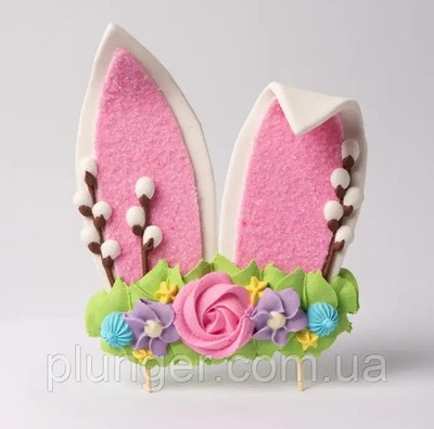   Osterhasenohren Zuckerdeko - Kondekortech perfekt für Ostern Kulich & Kuchen
