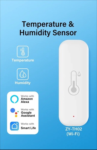 Tuya WiFi Temperature Humidity Sensor Thermometer Hygrometer Smart Home UK - Picture 7 of 18