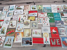 Huge Lot of 150 Vtg 1940's Christmas Cards Norcross/Hallmark/More SEE ALL Assrt