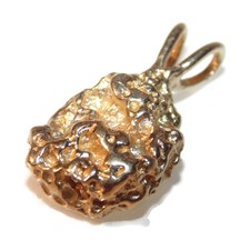 Vintage Estate Nugget Like 14k Yellow Gold Pendant Jewelry 3.73 grams