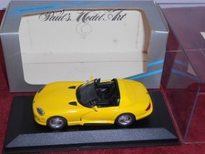 Minichamps Dodge Viper Cabriolet 1993 1/43 Yellow Diecast Car Limited