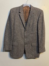 Vintage 50s Kingsridge Wool Tweed Sports Coat Suit Jacket Men  s 40/42 Flecked