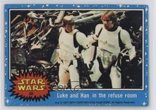 1977 Topps Star Wars Luke Skywalker Han Solo and in the Refuse Room #38 12zm