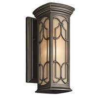 Wandleuchte Braun Aluminium AußEn IP44 Rustikal Schmale AußEnlampe Laterne Haus