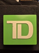TD Bank Green Coin Bank Money Savings Box – Kids Learning Bank – Rare TD Promo