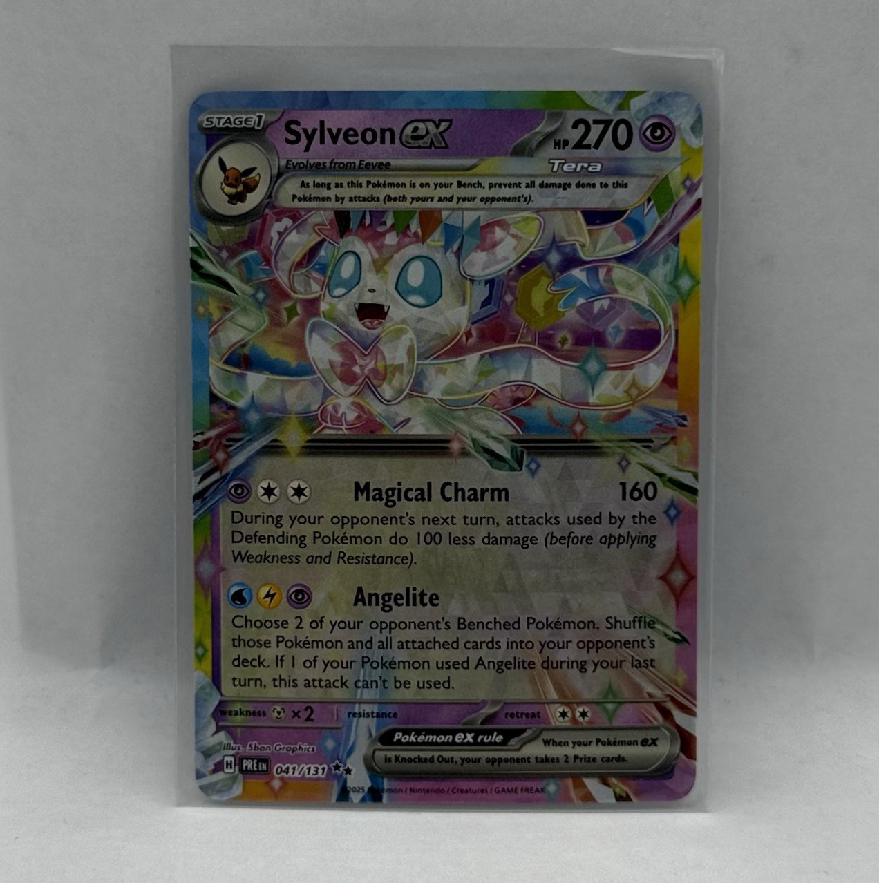 Sylveon ex 041/131 Holofoil (H) SV: Pokemon TCG Prismatic Evolutions - NM