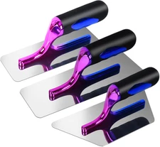✅ NEW - 3 Pc Stainless Venetian Plaster Trowel Set for Artistic Painting