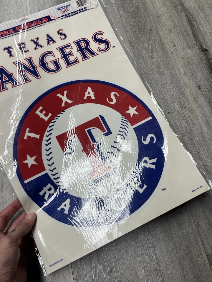 Vintage New In Packaging Texas Rangers World Craft Decal - Image 4 of 4