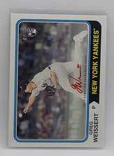 2023 Topps Archives Greg Weissert RC Auto Red Ink #ed 43/74 Yankees