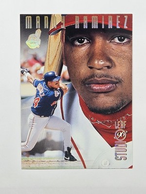 1996 Leaf Studio #114 MANNY RAMIREZ Gold Press Proof /500