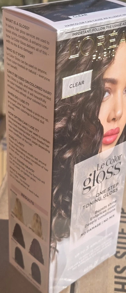 L'Oréal PARIS Le Color Gloss One Step Toning Gloss Deeply Conditions 4oz Clear - Image 2 of 2