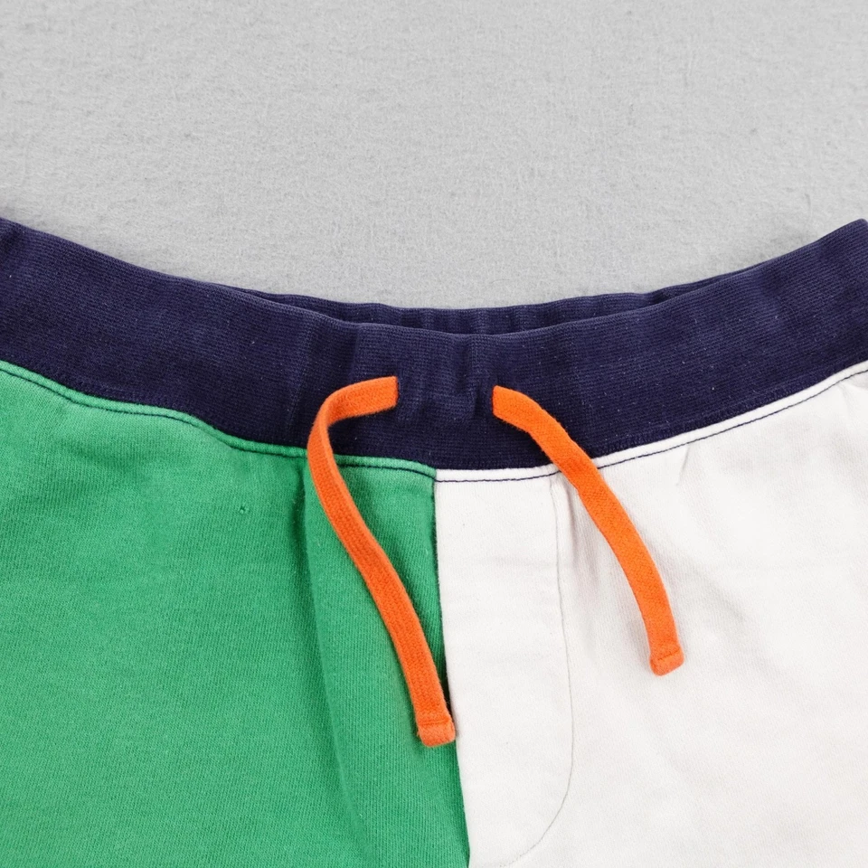 Pantalones Cortos Polo Ralph Lauren Para Hombre Medianos Bloques de Color Verde Blanco Naranja Polar Sudaderas Foto 2 de 4