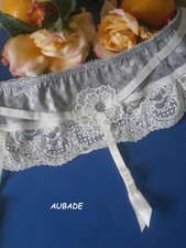 *** PORTE JARRETELLES AUBADE NEUF 1  S 36 COCO BLUES GRIS ***