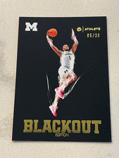 TREY MCKENNEY 2025-26 ONIT Michigan Basketball Team Color GOLD Blackout # 5/20