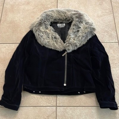 Iceberg Women Black Jacket Faux Fur - Size: Small