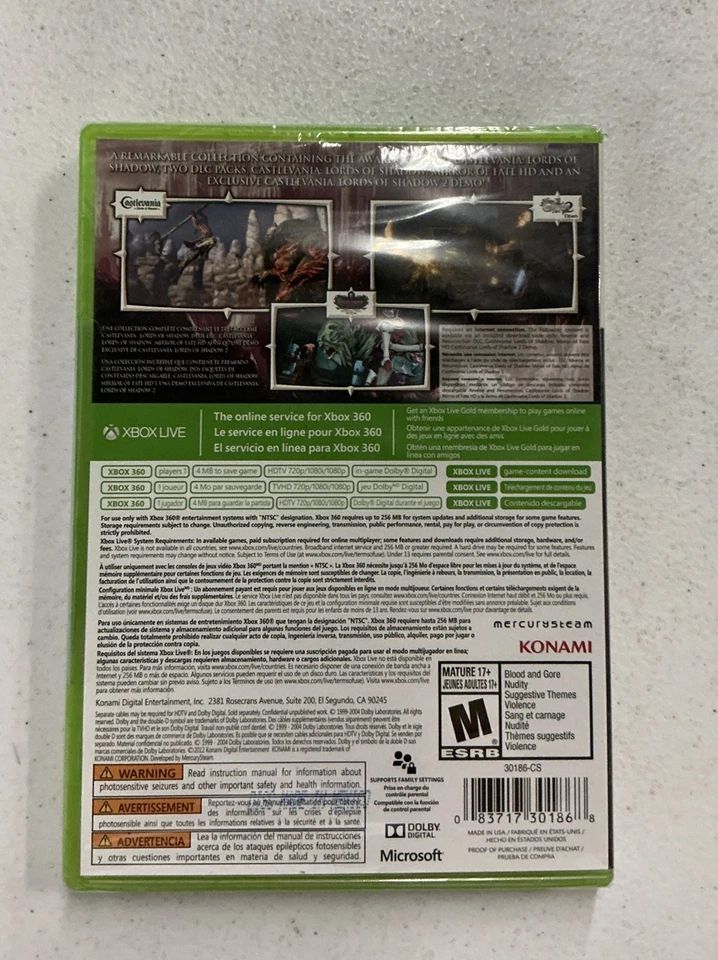 Castlevania Lords of Shadow Collection Xbox 360 Brand New Sealed -- S2G -- - Image 2 of 2