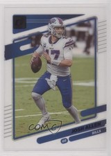 2021 Panini Clearly Donruss Purple Josh Allen #5 4et