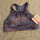 Athleta Purple/Pink Tie Dye Cross Back Swim/Sport Bra Size XL/14 NWT — photo 1