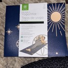 Gaiam Foldable Blue Celestial YOGA MAT Sun Moon Stars 68"x 22"x 2mm Travel Mat — photo 1