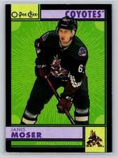 2022-23 O-Pee-Chee Retro Black Border Janis Moser 096/100 Arizona Coyotes #497
