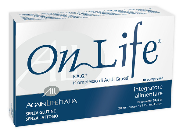 Onlife 30 Compresse Integratore F.A.G. Acidi Grassi per Nervi e Pelle
