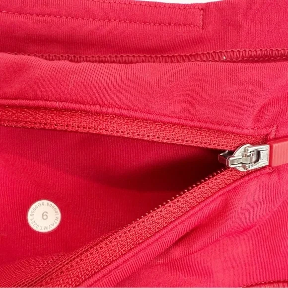 "Lululemon Speed Up Corto Largo 4"" Rojo Oscuro Swift Talla 6" Foto 4 de 4