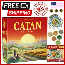 Modular Strategy Game for Families - Trade & Settle on the Hexagonal Island