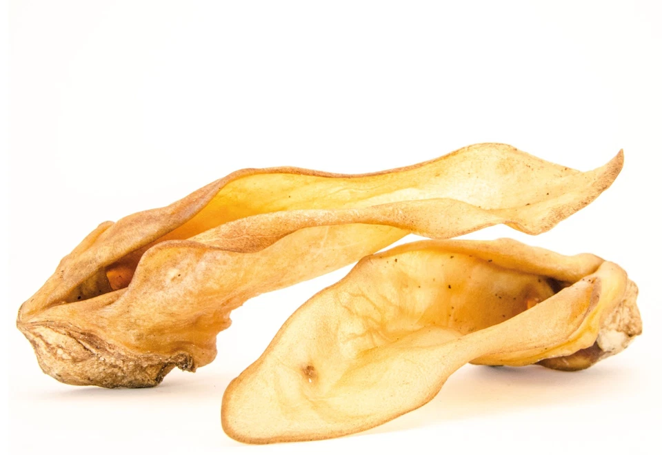 GEORGE & BOBS Rinderohren mit Muschel - 100Stk. 2x50Stk. Kausnack für Hunde