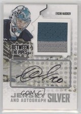 2009-10 ITG Between the Pipes Jersey Silver Evgeni Nabokov #MA-EN Auto 2d8