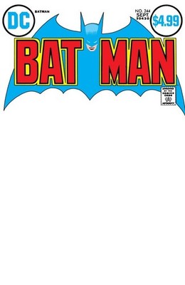 Batman #244 Facsimile Edition Blank Variant Cover B