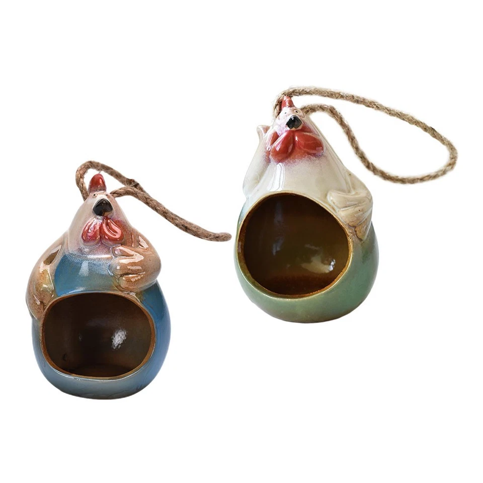 Set of 2 Blumentöpfe Hängend Hängeblumentopf Hängende Dekorativer Blumenpot - Bild 2 von 4