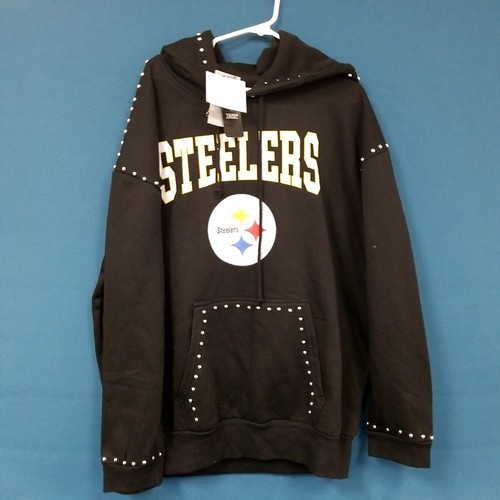 NWT Game Day Couture Studded NFL Pittsburgh Steelers Hoodie Sweatshirt XXL