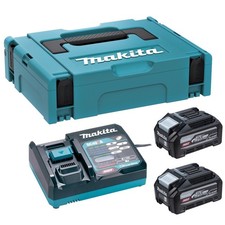 Makita 1911C9-1 40v Max Battery Charger Set 2 x 4.0ah Batteries Battery Charger