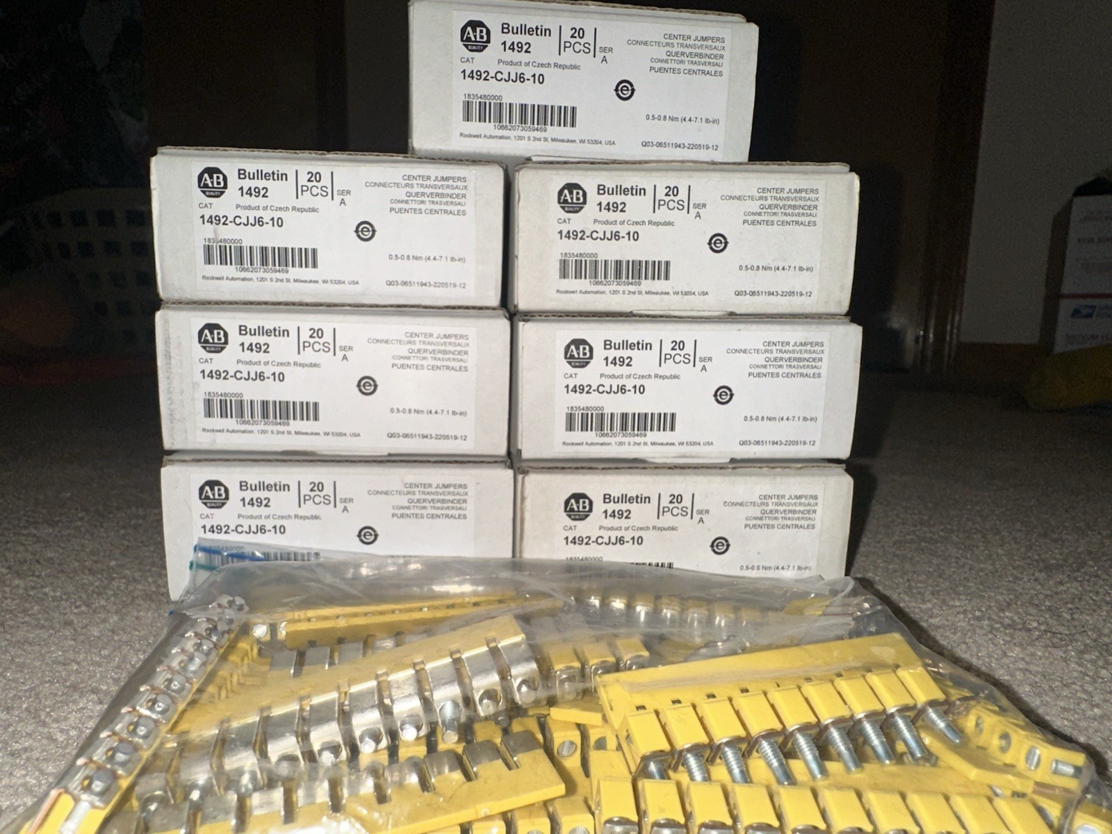 Brand New -Allen Bradley 1492-Cjj6-10 Center Jumpers -USA Stock*Global Shipping