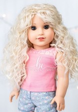 Beautifully Custom 11 Wig Fits AMERICAN GIRL/Others Ethereal Simply blonde Wig