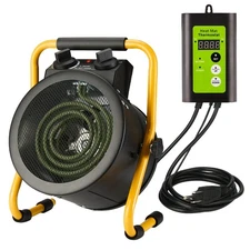 Greenhouse Heater with Digital Thermostat, 1500W Electric Outdoor Heaters for...