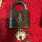 Yale Keyed Padlocks w/ 2 Keys Lot of 2 Antique Brass Brown/Black YA-870 — photo 4
