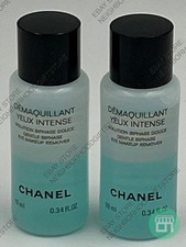 2x CHANEL DEMAQUILLANT YEUX INTENSE BIPHASE EYE MAKEUP REMOVER .34oz NEW PICTURE
