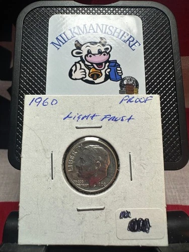 1960 - Roosevelt Dime -PROOF - LIGHT FROST