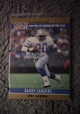 1990 Pro Set - Award Winner Barry Sanders #1 
