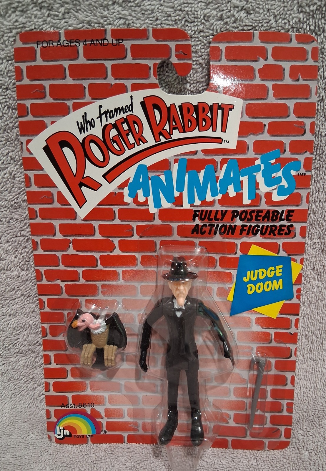 1988 LJN Who Framed Roger Rabbit Judge Doom Carded Action Figure