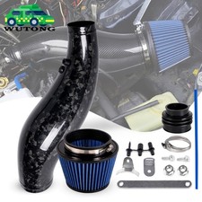 Forged Carbon Fiber Cold Air Intake Pipe Filter Kit For 92-00 Honda Civic Eg Ek