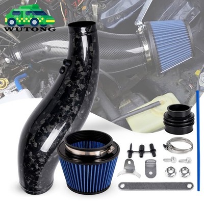 Forged Carbon Fiber Cold Air Intake Pipe Filter Kit For 92-00 Honda Civic EG EK
