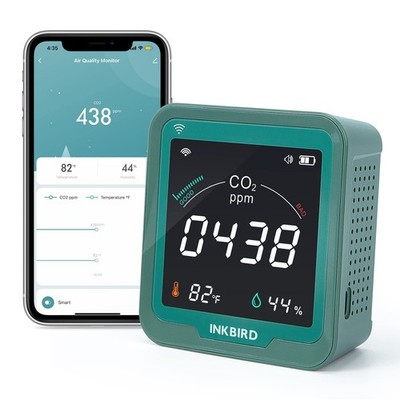 WiFi Air Quality Monitor Indoor Smart NDIR Sensor Detector for CO2