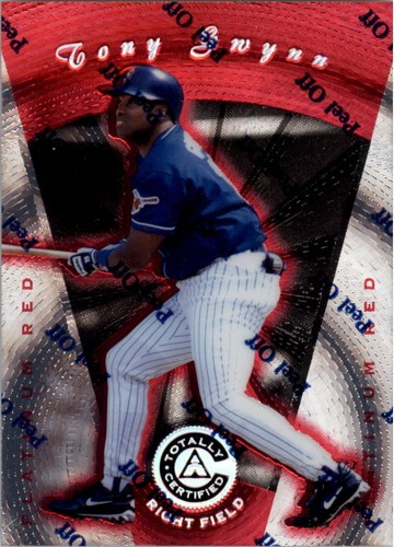 1997 Pinnacle Totally Certified Platinum Red #45 Tony Gwynn /3999 - NM-MT
