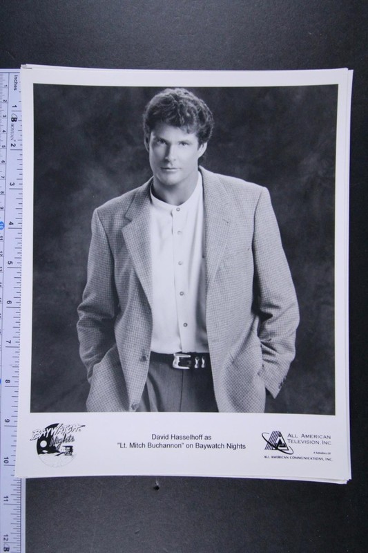 Six 1990s BAYWATCH NIGHTS Type 1 TV Press Photos~DAVID HASSELHOFF~(id3486)