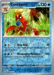 Crawdaunt 048/167 Reverse Holo Common Twilight Masquerade