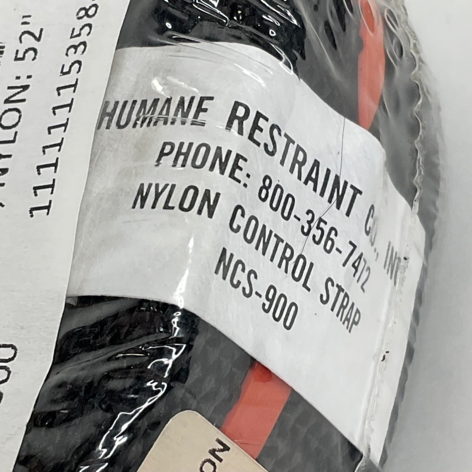 Humane Restraint NCS-900 Nylon Control Strap 53 in Vehicle Leg Restraint